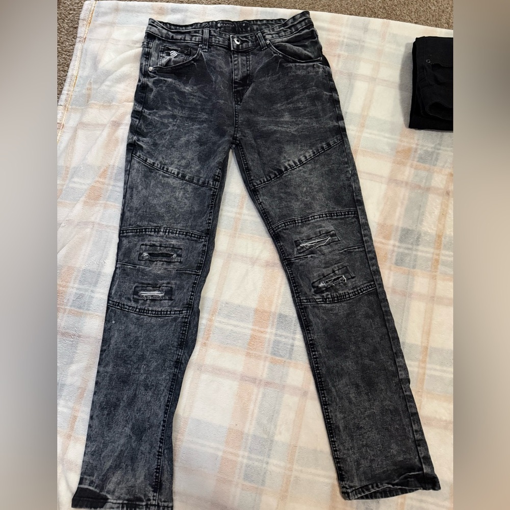 Rocawear Kids Black Distressed Jeans